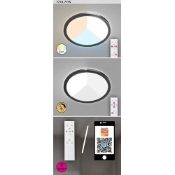 Lubinis lauko šviestuvas Inverness LED 15W 2700-6500K CCT keičiama balta spalva (Juoda)