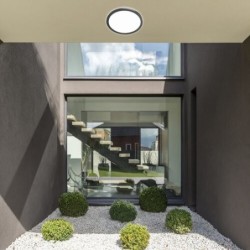 Lubinis lauko šviestuvas Inverness LED 15W 2700-6500K CCT keičiama balta spalva (Juoda)