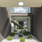 Lubinis lauko šviestuvas Inverness LED 15W 2700-6500K CCT keičiama balta spalva (Juoda)