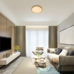 Lubinis šviestuvas Tesia LED 60W 3000-6000K CCT keičiama balta spalva (Aukso)