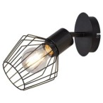 Sieninis šviestuvas Belano E27 1x MAX 40W (Juoda)