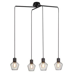 Pakabinamas šviestuvas Belano E27 4x MAX 40W (Juoda)
