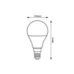 LED lemputė E14 SMD-LED 5W G45 4000K Neutrali balta
