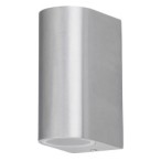 Sieninis lauko šviestuvas Chile GU10 2x MAX 35W (Braižyto Aliuminio)