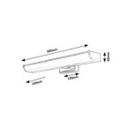 Sieninis šviestuvas Evron LED 5W 4000K Neutrali balta (Chromo)
