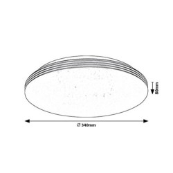 Lubinis šviestuvas Oscar2 LED 18W 4000K Neutrali balta (Balta)