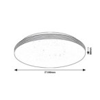 Lubinis šviestuvas Oscar2 LED 18W 4000K Neutrali balta (Balta)