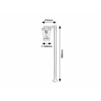 Pastatomas lauko šviestuvas Savano E27 1x MAX 40W (Antracito)