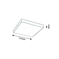 Lubinis lauko šviestuvas Tartu LED 18W 2800-6000K CCT keičiama balta spalva (Matinė Juoda)