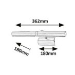 Šviestuvai paveikslams - veidrodžiams Picture light E14 T25 2x MAX 40W (Bronzos)
