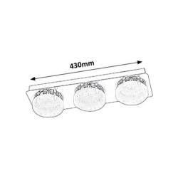 Lubinis šviestuvas Hilary LED 15W 4000K Neutrali balta (Chromo)