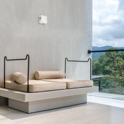 Sieninis lauko šviestuvas Lippa LED 6W 3000K Šilta balta (Balta)