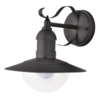 Sieninis lauko šviestuvas Oslo E27 1x MAX 60W (Juoda)
