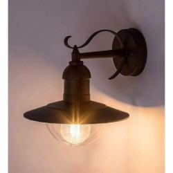 Sieninis lauko šviestuvas Oslo E27 1x MAX 60W (Juoda)