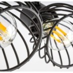 Lubinis šviestuvas Aberama E14 2X MAX 10W (Juoda)