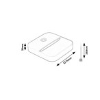 Dekoratyvinis šviestuvas Ciro LED 0.15W 3000K Šilta balta (Balta)