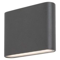 Sieninis lauko šviestuvas Nesna LED 2x 3W 3000K Šilta balta (Antracito)
