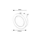 Dekoratyvinis šviestuvas Pumpkin LED 0.5W 3000K Šilta balta (Balta)