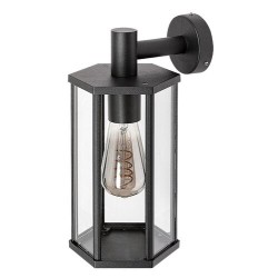 Sieninis lauko šviestuvas Dubrovnik E27 1x MAX 40W (Matinė Juoda)