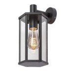 Sieninis lauko šviestuvas Dubrovnik E27 1x MAX 40W (Matinė Juoda)
