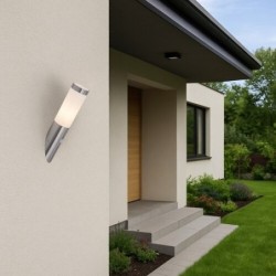 Sieninis lauko šviestuvas Inox torch E27 1x MAX 25W (Chromo)