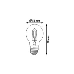 Halogeninė lemputė E27 Eco-halogen 18W 3000K Šilta balta