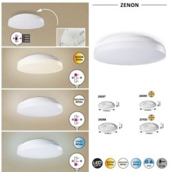Lubinis lauko šviestuvas Zenon LED 18W 3000-4000-6000K CCT keičiama balta spalva (Balta)