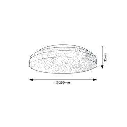 Lubinis lauko šviestuvas Zenon LED 18W 3000-4000-6000K CCT keičiama balta spalva (Balta)