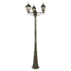 Pastatomas lauko šviestuvas Monaco E27 3x MAX 60W (Sendinta Aukso)