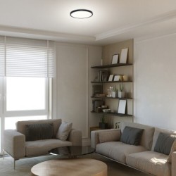 Lubinis šviestuvas Paulos LED 24W 4000K Neutrali balta (Juoda)