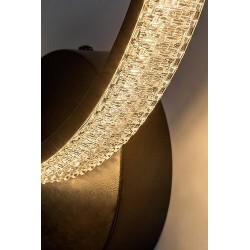 Sieninis šviestuvas Grete LED 15W 3000K Šilta balta (Juoda)