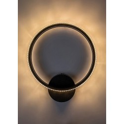 Sieninis šviestuvas Grete LED 15W 3000K Šilta balta (Juoda)