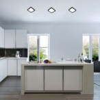 LED panelė Shaun2 LED 3W 3000K Šilta balta (Juoda)