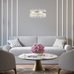 Pakabinamas šviestuvas Mabel LED 36W 3000, 4000, 6000K CCT keičiama balta spalva (Aukso)