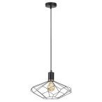 Pakabinamas šviestuvas Fran E27 1x MAX 40W (Matinė Juoda)