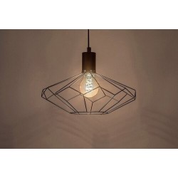 Pakabinamas šviestuvas Fran E27 1x MAX 40W (Matinė Juoda)