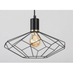 Pakabinamas šviestuvas Fran E27 1x MAX 40W (Matinė Juoda)