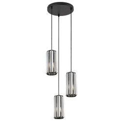 Pakabinamas šviestuvas Veness E27 3x MAX 40W (Matinė Juoda)