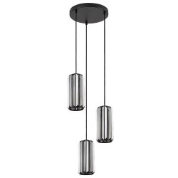 Pakabinamas šviestuvas Veness E27 3x MAX 40W (Matinė Juoda)