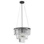 Pakabinamas šviestuvas Eloisa E27 3x MAX 25W (Juoda)