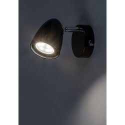 Sieninis šviestuvas Perico GU10 1X MAX 5W (Juoda)
