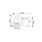 Sieninis šviestuvas Perico GU10 1X MAX 5W (Balta)