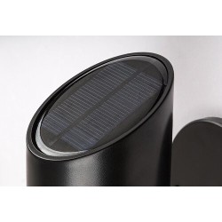 Saulės energija įkraunamas šviestuvas Lutto LED 1W 6500K Šalta balta (Juoda)