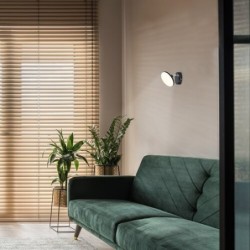 Sieninis šviestuvas Madi LED 4W 3000K Šilta balta (Matinė Juoda)