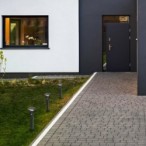 Saulės energija įkraunamas šviestuvas Geleen LED 4W 3000K Šilta balta (Juoda)