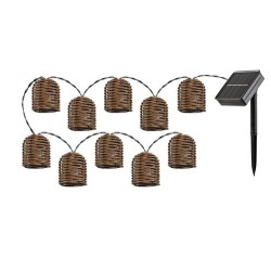 Saulės energija įkraunamas šviestuvas Rupit LED 0.6W 3000K Šilta balta (Juoda)
