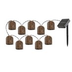 Saulės energija įkraunamas šviestuvas Rupit LED 0.6W 3000K Šilta balta (Juoda)