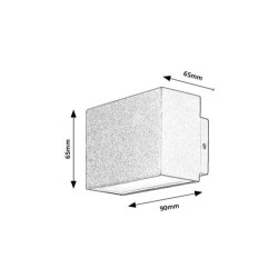 Sieninis lauko šviestuvas Mataro LED 7W 4000K Neutrali balta (Juoda)