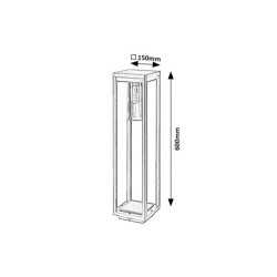 Pastatomas lauko šviestuvas Zernest  E27 1x MAX 15W (Juoda)