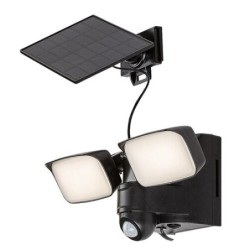 Saulės energija įkraunamas šviestuvas Leszno LED 10W 4000K Neutrali balta (Juoda)